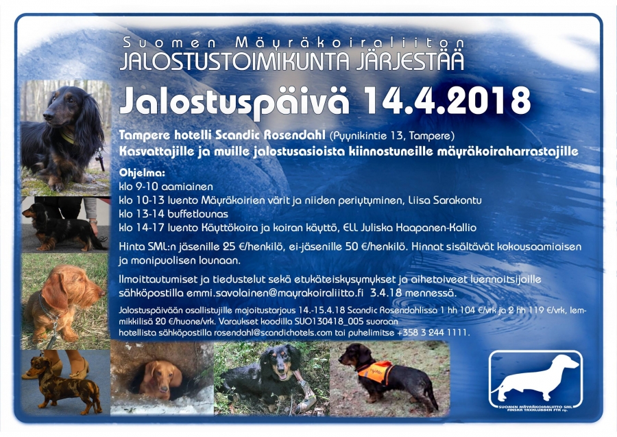 Jalostuspäivä Tampereella 14.4.2018
