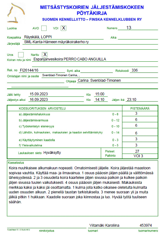 PERRO CABO ANGUILLA 17N