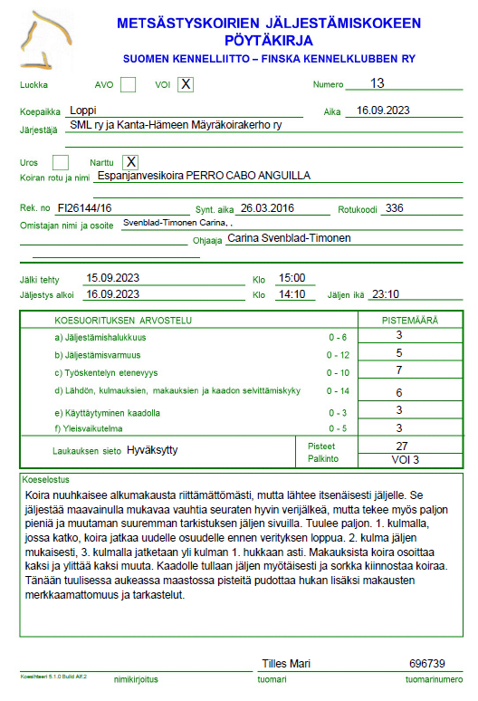 PERRO CABO ANGUILLA 17V