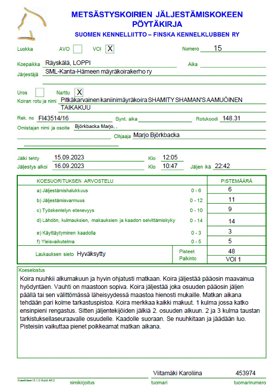 SHAMITY SHAMANS AAMUÖINEN 1N