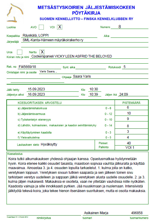VICKY LEEN ASFRID THE BELOVED 10N