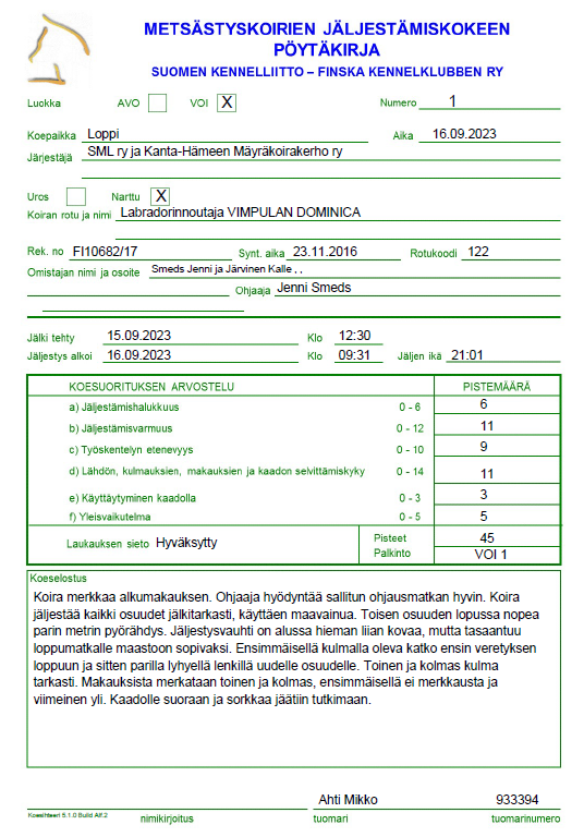 VIMPULAN DOMINICA 5V